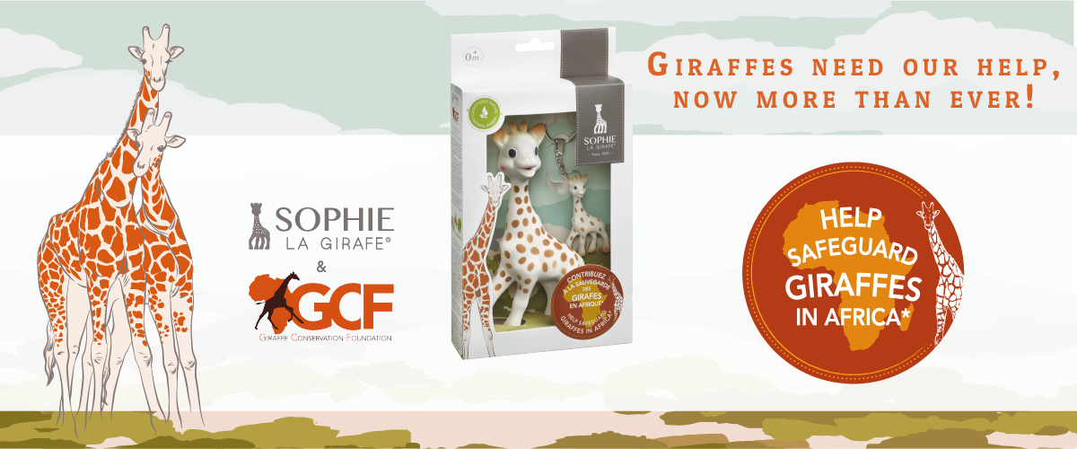 Friends – Sophie La Girafe - Coussin Xxl Extra-doux Multicolore 70x70